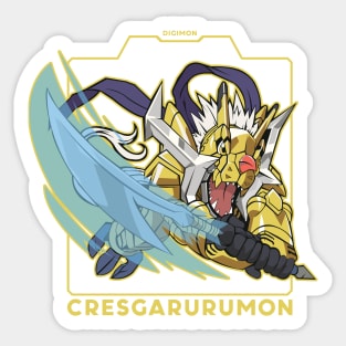 digimon chibi cressgarurumon Sticker